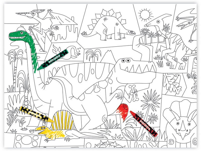 Meri Meri Jungle Coloring Posters (pack Of 2) : Target