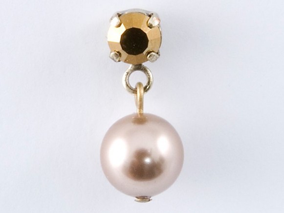 FIVA Ohrringe / Ohrstecker (Perle bronze)