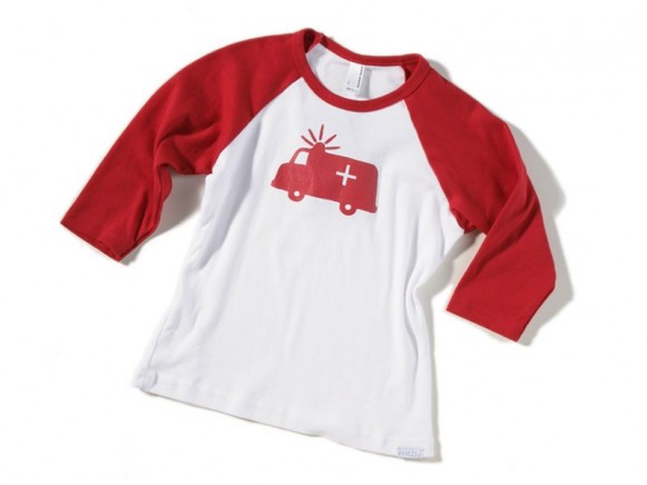 Kinder-Shirt Notarztwagen von Fritzi Shirt (3/4 Arm)
