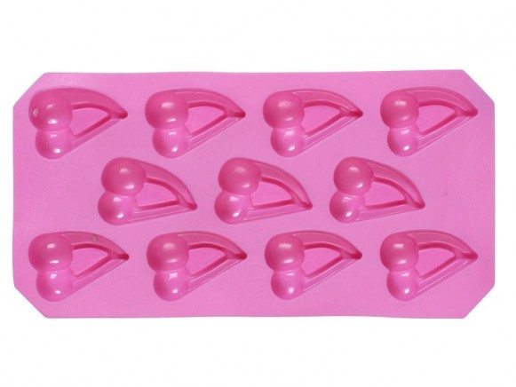 Rosa Eiswürfelbereiter für kirschenförmige Eiswürfel von RICE