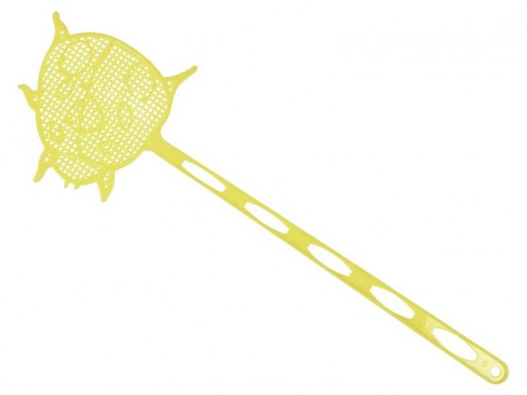 Gelbe Fliegenklatsche in Marienkäferform von RICE Dänemark