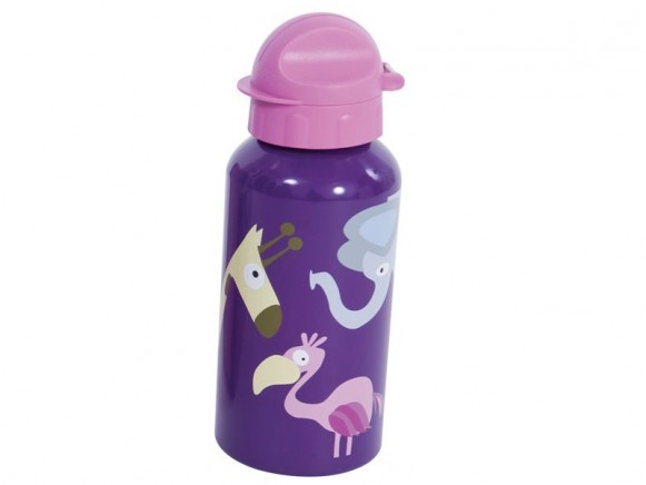 Sebra Trinkflasche Zootiere violett