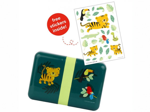 A Little Lovely Company Lunchbox DSCHUNGEL TIGER