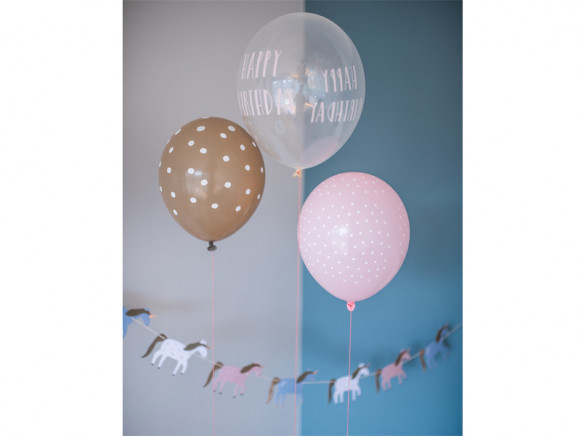 Ava & Yves Luftballons EINHORN "Happy Birthday"