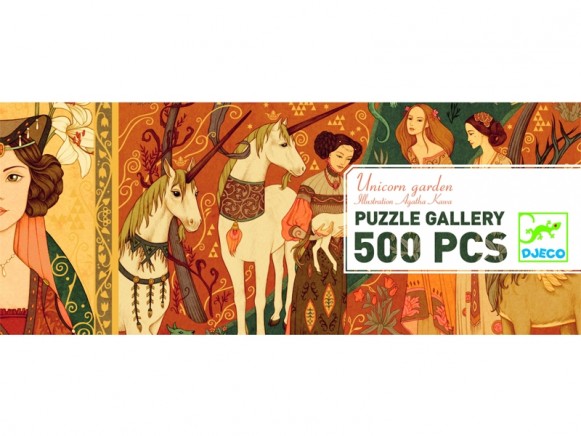 Djeco Puzzle Galerie UNICORN GARDEN (500 Teile)