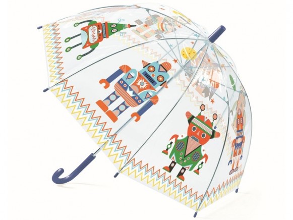 Djeco Regenschirm für Kinder ROBOTER