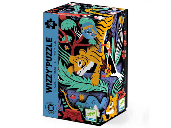 Djeco Wizzy' Puzzle TIGER (50 Teile)