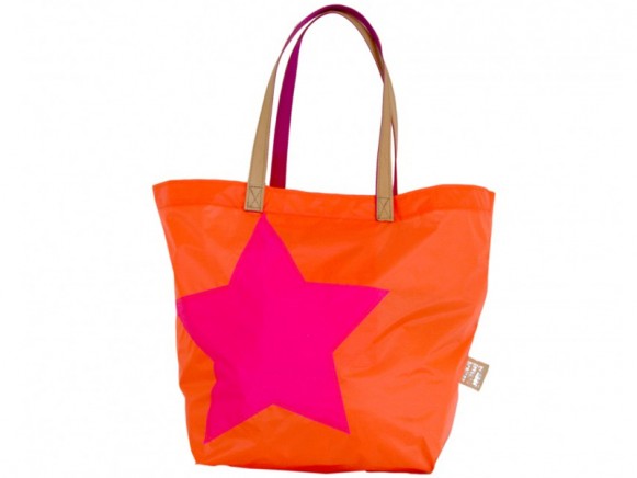 größerfetterbreiter Shopper Stern orange pink