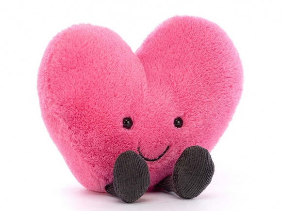 Jellycat Amuseable HERZ Hot Pink Large