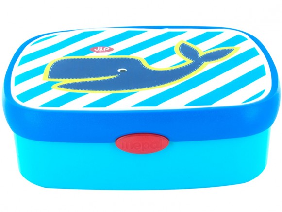 Blaue Lunchbox mit Walfisch von J.I.P