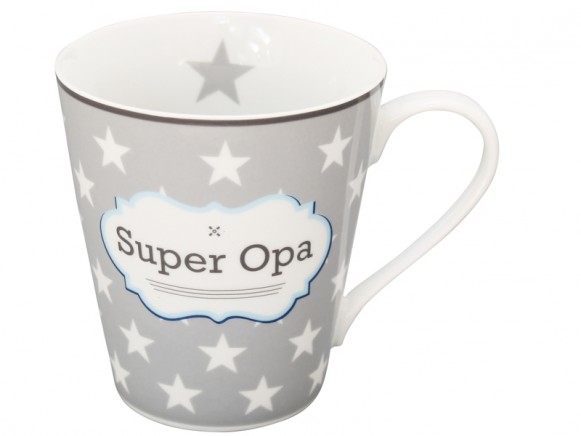 Krasilnikoff Henkelbecher Happy Mug Super Opa