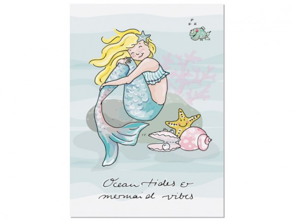 krima & isa Postkarte Ocean Tides & Mermaid Vibes