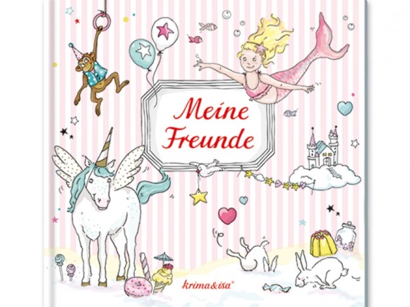 krima & isa Freundebuch MEINE FREUNDE EINHORN