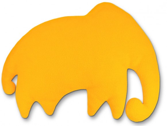 Großes gelbes Leschifant-Wärmekissen von Leschi