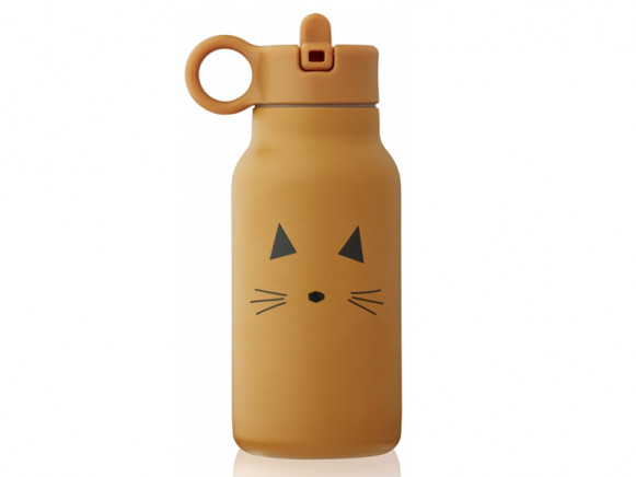 LIEWOOD Wasserflasche 250ml FALK Katze mustard