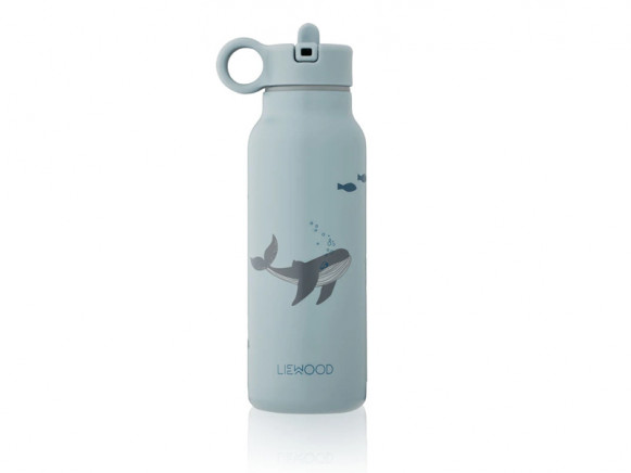 LIEWOOD Wasserflasche 350ml FALK Sea Creatures Blue Mix