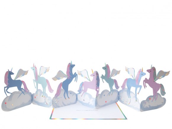Meri Meri 3D-Grußkarte PEGASUS EINHORN