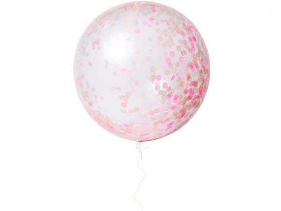 Meri Meri Riesen-Luftballons mit Konfetti pink