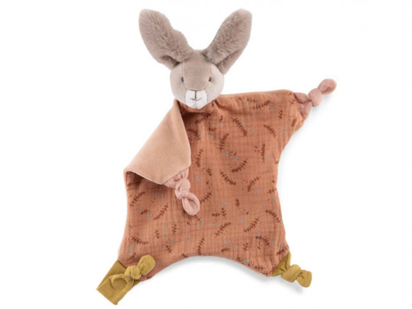 Moulin Roty Schnuffeltuch HASE Trois Lapins rot