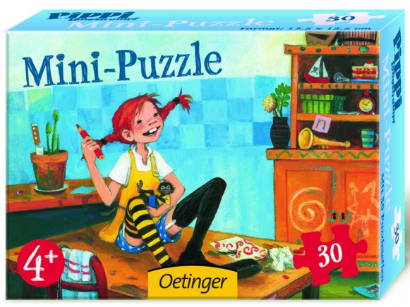 Pippi Langstrumpf Mini-Puzzle Pippi malt