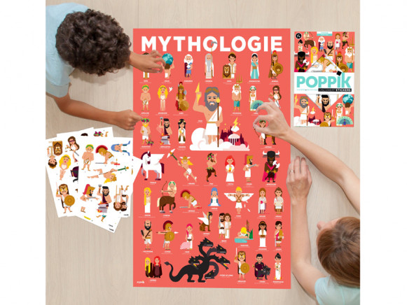 Poppik Stickerposter GRIECHISCHE MYTHOLOGIE (7-14J)