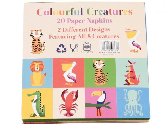 Rex London Papierservietten Colourful Creatures