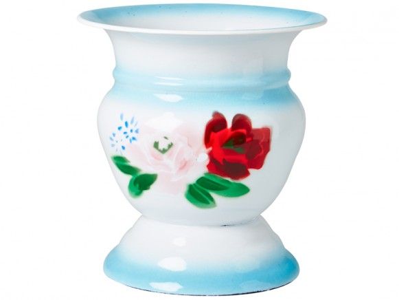 RICE Emaille Vase