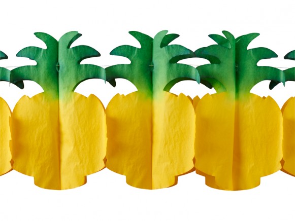 RICE Papiergirlande Ananas