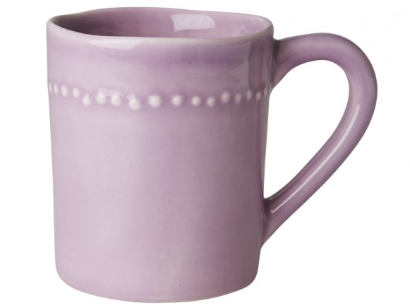 Große RICE Keramik-Tasse lavendel