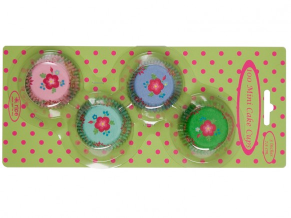 Mini-Cakecups mit Blumenmotiv von RICE