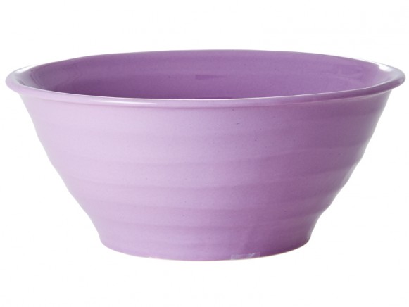 RICE Salatschüssel aus Keramik in lavendel