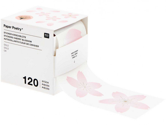 Rico Design 150 Sticker SAKURA Kirschblüten