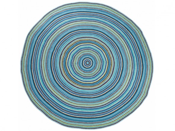 Bunter Sebra XL-Teppich in Jungen-Farben