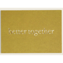 Ava & Yves Postkarte BETTER TOGETHER gold