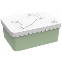 Blafre Lunchbox Papageientaucher weiß-grün klein