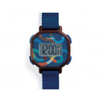 Djeco Ticlock Digitale Armbanduhr SPIRALE blau