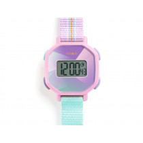 Djeco Ticlock Digitale Armbanduhr PRISMA lila
