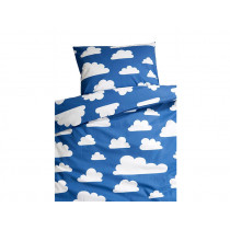 Färg&Form Baby-Bettwäsche Wolken blau (100x130)