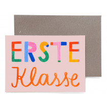 Frau Ottilie Grußkarte zur Einschulung ERSTE KLASSE