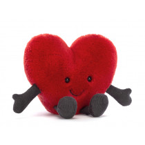 Jellycat Small Amuseable HERZ rot