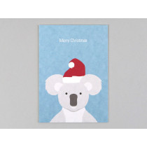 KUNSTanPAPIER Postkarte KOALA Merry Christmas