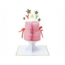 Meri Meri 3D-Grußkarte YAY! Geburtstagskuchen