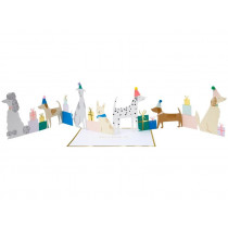 Meri Meri 3D-Grußkarte DOG PARTY
