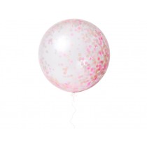 Meri Meri Riesen-Luftballons mit Konfetti pink