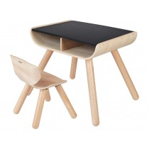 PlanToys Tisch & Stuhl schwarz