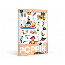 Poppik Mini Stickerposter PIRATEN (3-8J)