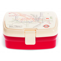 Rex London Klippverschluss Lunchbox LONDON TUBE MAP