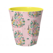 RICE Melamin Becher HASE rosa