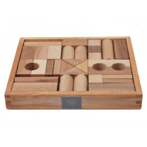 Wooden Story Holzbauklötze mit Box NATUR (30 Teile)