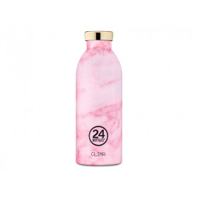 24 Bottles CLIMA Thermosflasche MARBLE PINK 500ml